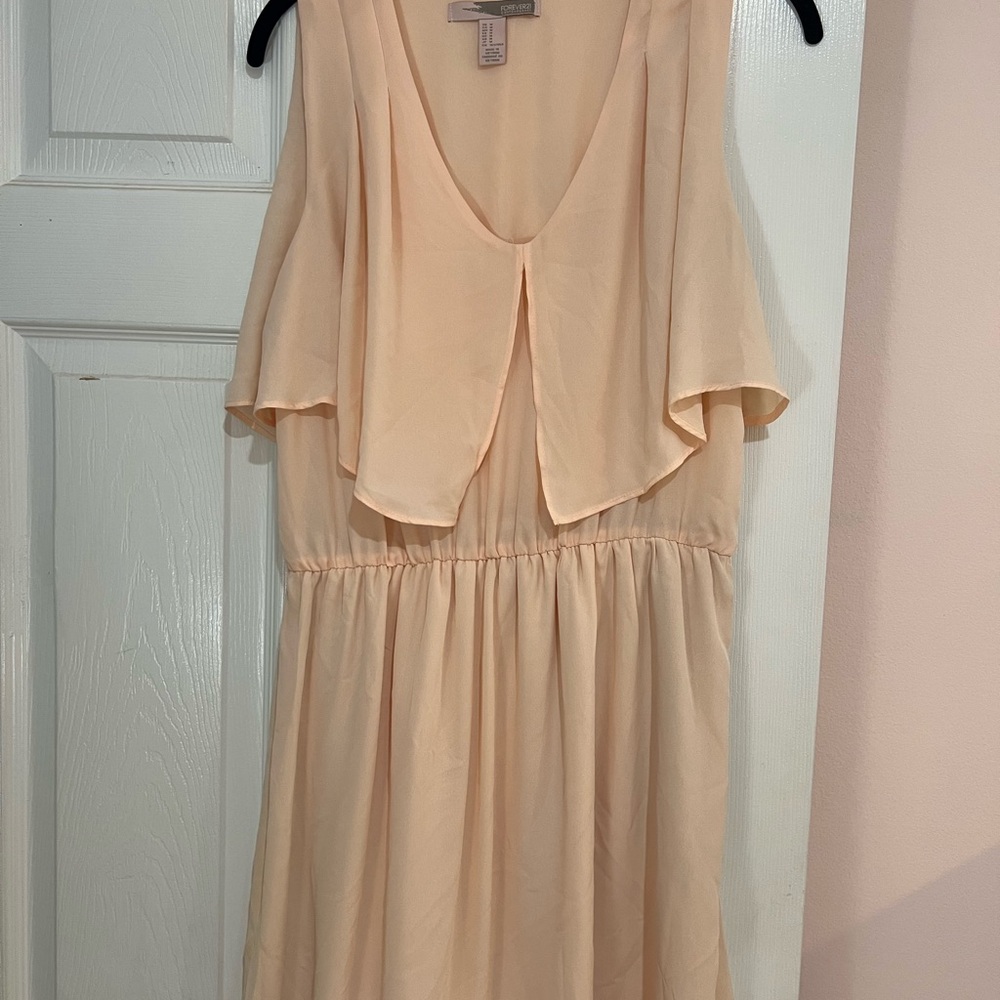 Forever 21 Peach Layered Mini Dress